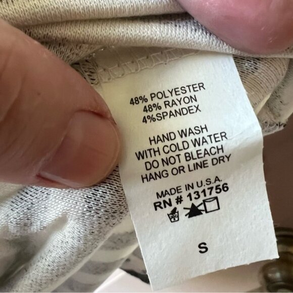 SIVA Women's Black White Striped Sleeveless A Line Dress NWOT S #1907 - Picture 3 of 5